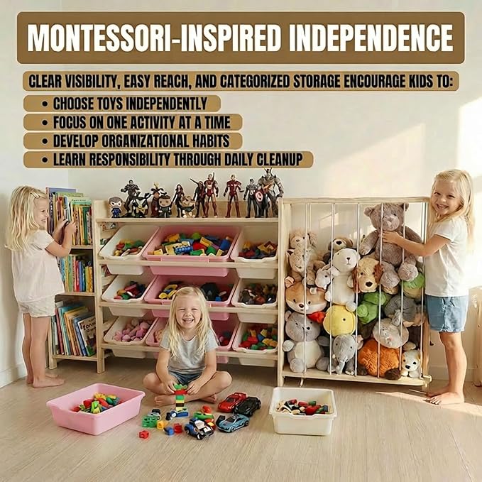 Amdermi Kid's Toy Storage Organizer - Image 6