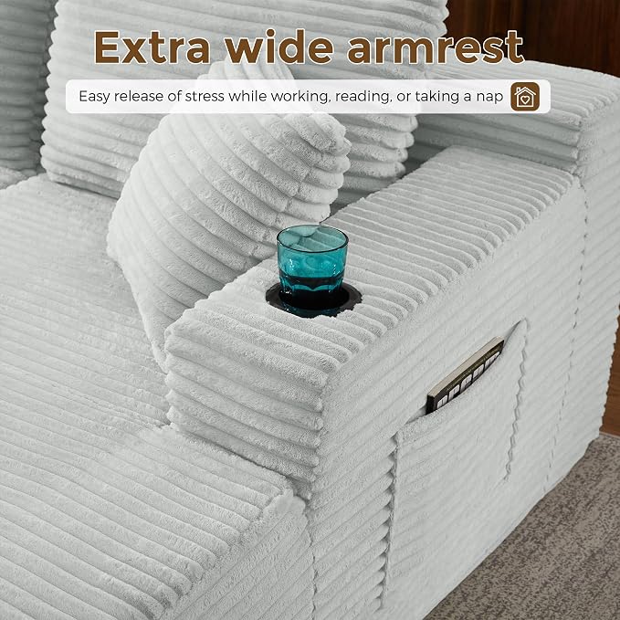 133" Oversized Cloud Boneless Sofa Couch - Image 4
