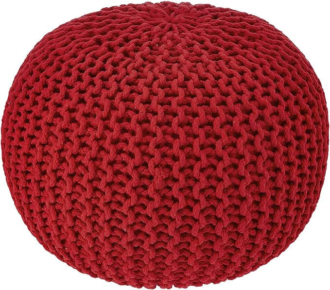 · REDEARTH · Round Pouf Ottoman by REDEARTH