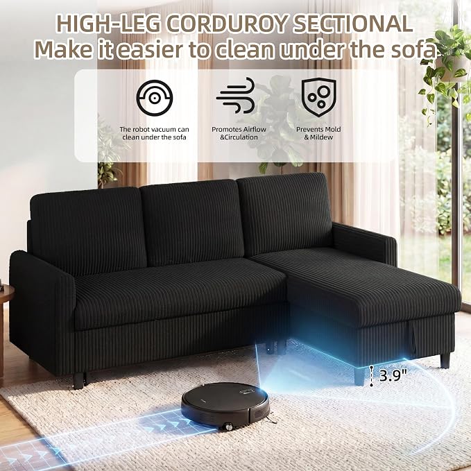 JAMFLY Pull Out Sleeper Sofa Bed - Image 8