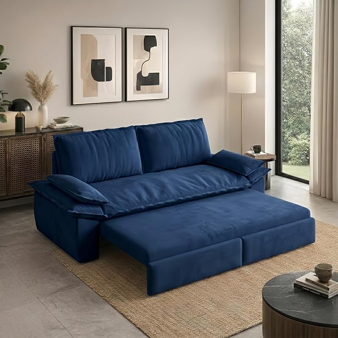73.2" Sofa Bed Queen, 3-in-1 Pull Out Sofa Bed by Outdoorchairs