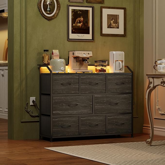 WLIVE Led Dresser for Bedroom, TV Stand for Bedroom - Image 2