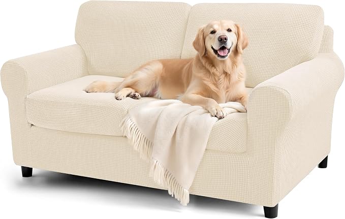 SUBRTEX 5 Pieces Stretch Sofa Slipcover Sets Couch Cover Sets Backrest Cushion by Subrtex