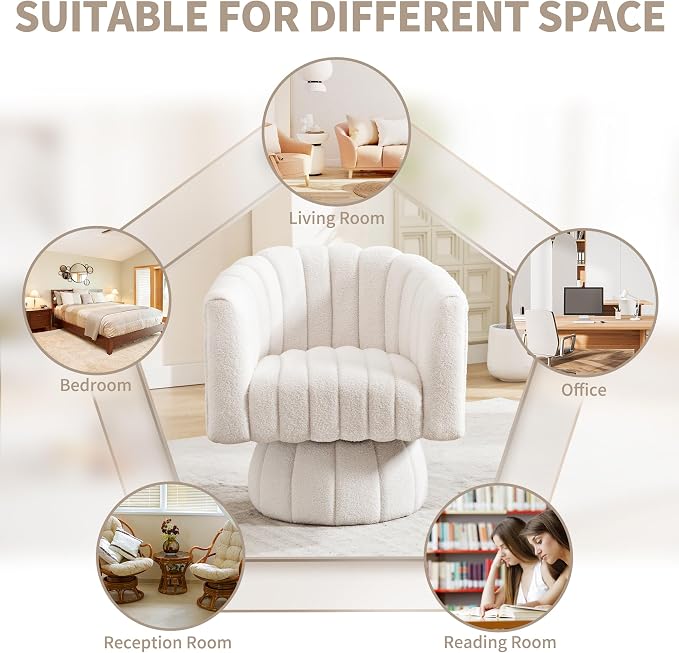 Swivel Accent Barrel Chair - Image 5