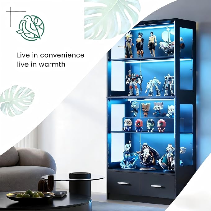 Lamtor Display Cabinet with Glass Doors - Image 9