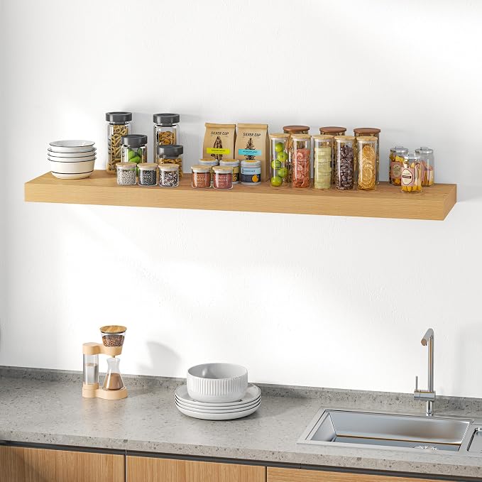 Dreamland 55" Floating Shelves for Wall, Wall-Mounted Shelves for Bedroom - Image 7