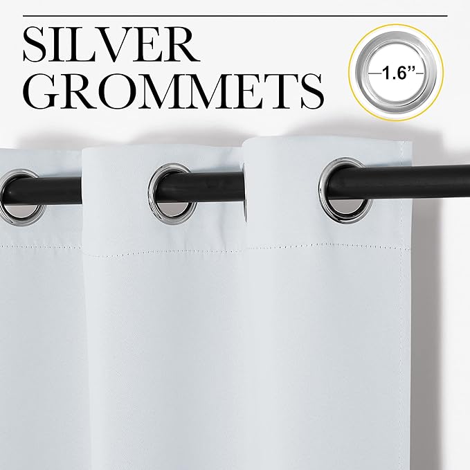NICETOWN Room Darkening Draperies Curtains, Window Treatment Thermal Insulated - Image 3