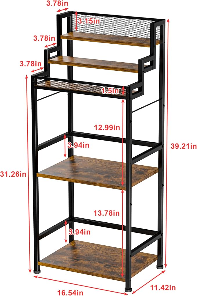 Jsskeeim Trapezoidal Liquor Cabinet Bar - Image 6