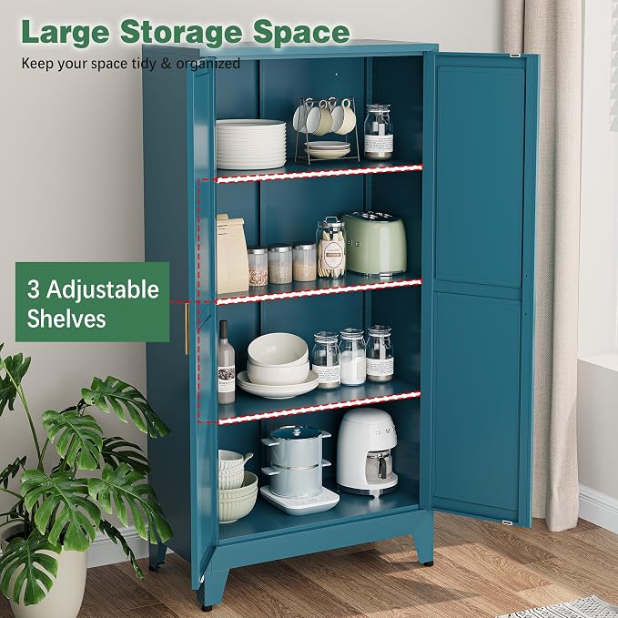 Bevivog Bathroom Storage Cabinet Freestanding, Living Room, Home Office - Image 5