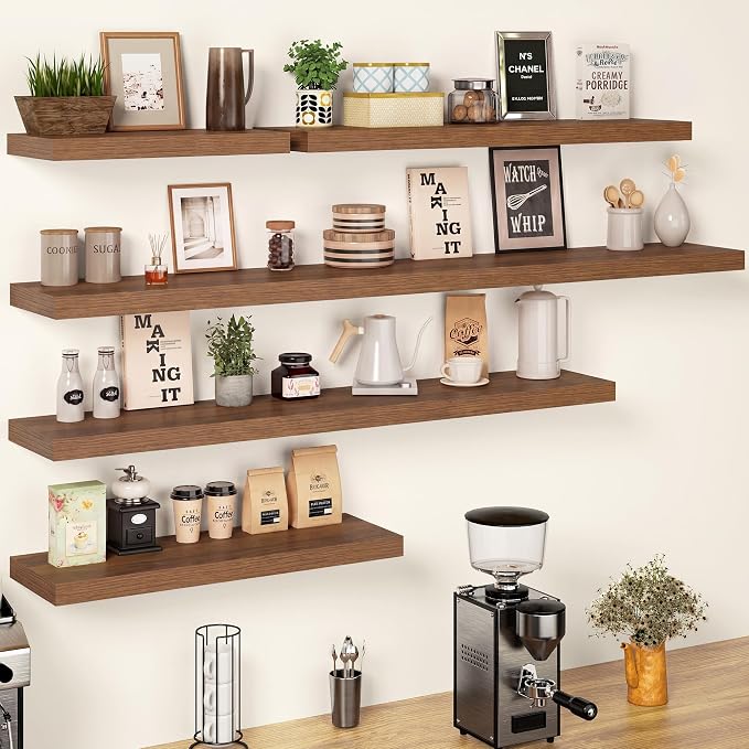 55 Inch Floating Shelves, 12 Inch Deep Floating Shelves - Image 7