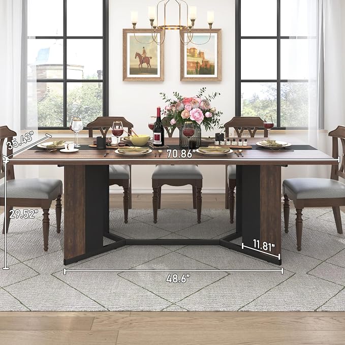 Hlivelood 70Inch Large Dining Table - Image 2