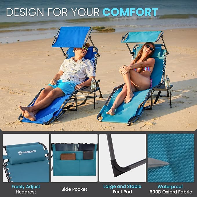 FUNDANGO 400lbs Tanning Chair - Image 7