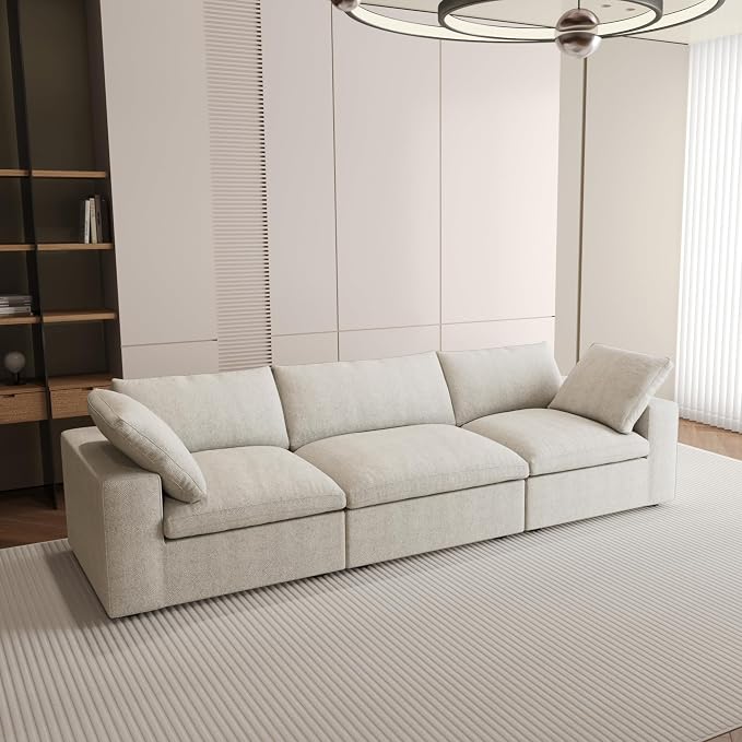 JACH 3-Seater Cloud Modular Sectional Couches, Convertible Couch, Cushion - Image 5