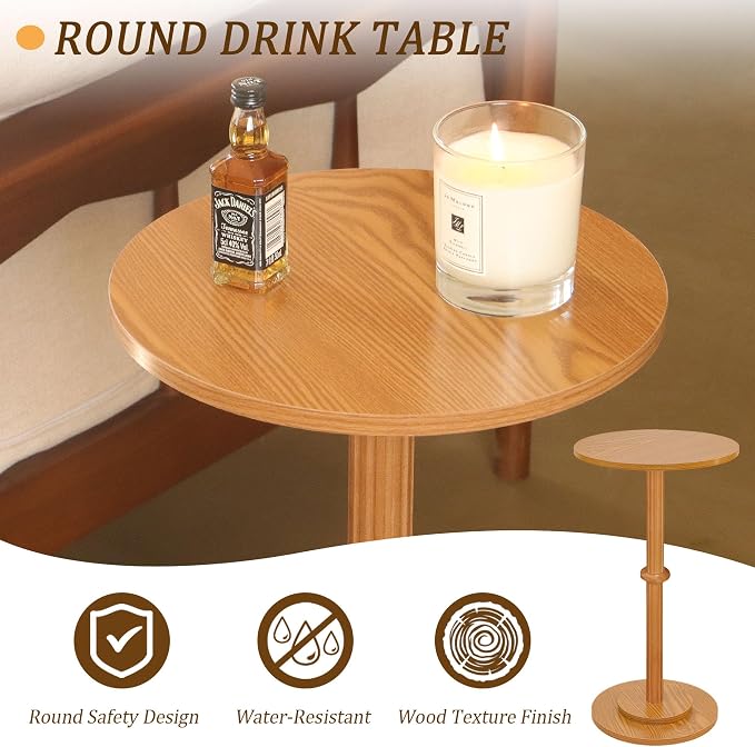 MaxSmeo Drink Table, Small Side Table - Image 6