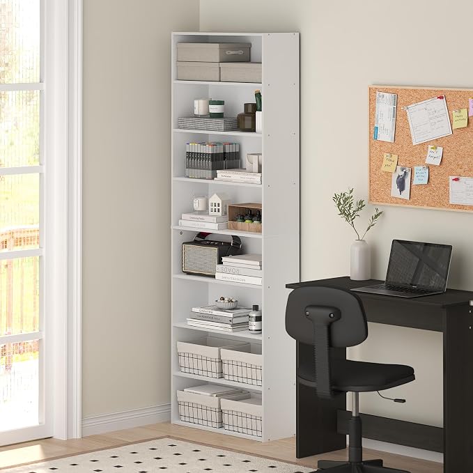 Furinno Basic Book Shelf, 8-Tier Bookcase - Image 2