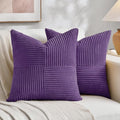 Fancy Homi 2 Packs Purple Decorative Throw Pillow Covers 16x16 Inch by Fancy+Homi
