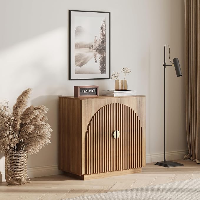 BELLEZE Modular Fluted Sideboard Buffet Cabinet by BELLEZE