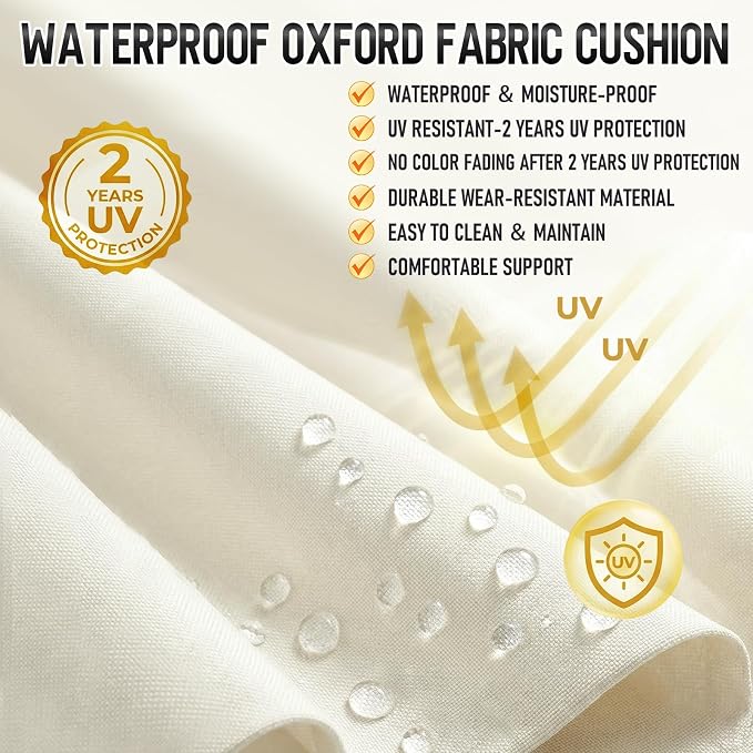 80x26 Inch Folding Chaise Lounge Cushion Quick Dry - Image 3