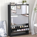 BORNOON Shoe Cabinet with 3-Flip Mirror Drawers, Freestanding Shoe Rack by BORNOON