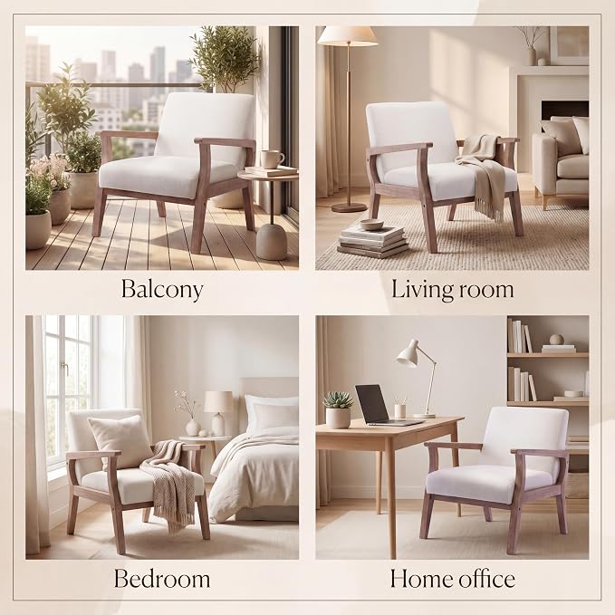 Beige Accent Chairs Set of 2 - Image 4