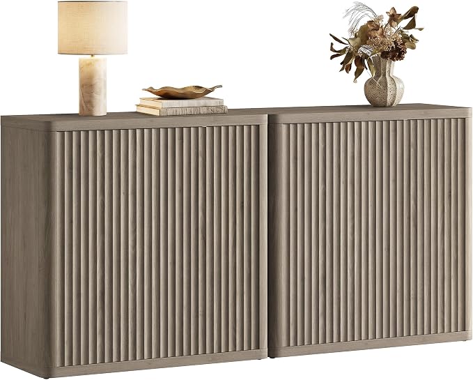 SICOTAS Buffet Cabinet with Storage 69.2" Sideboard Accent Modern Credenza with - Image 9