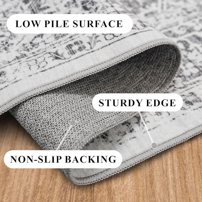 Washable 2'6''x14' Runner Rug - Image 6