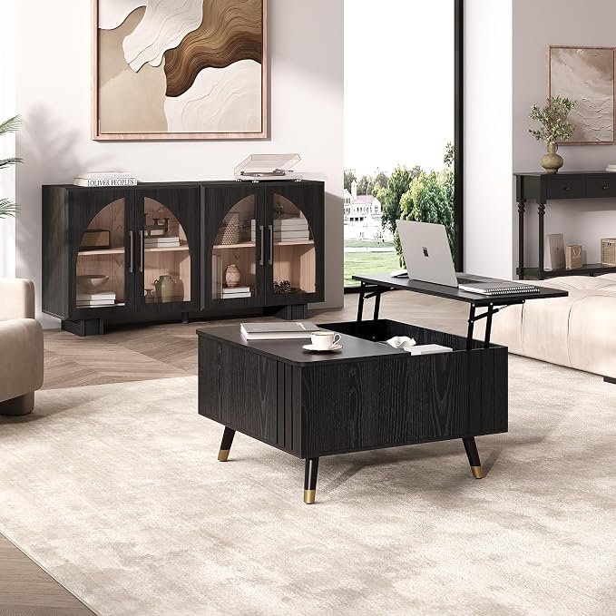 JOINICE 32" Square Lift Top Coffee Table - Image 6