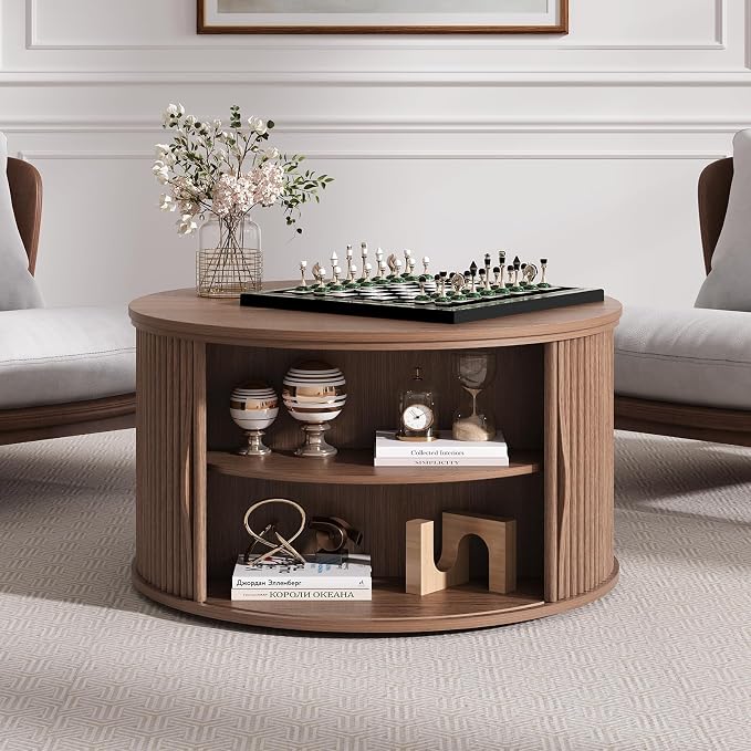 SULIVES Round Coffee Table - Image 5