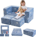 MeMoreCool Modular Kids Sofa, Glow in The Dark Space Kids Play Couch Sofa by MeMoreCool