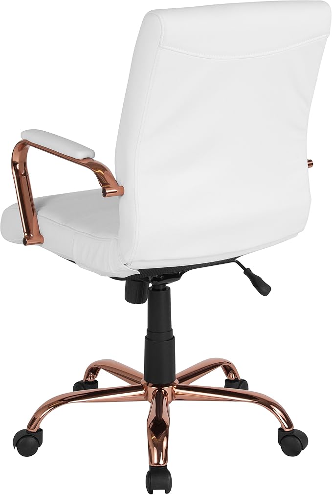 Flash Furniture Whitney Mid-Back Swivel LeatherSoft Desk Chair - Image 11
