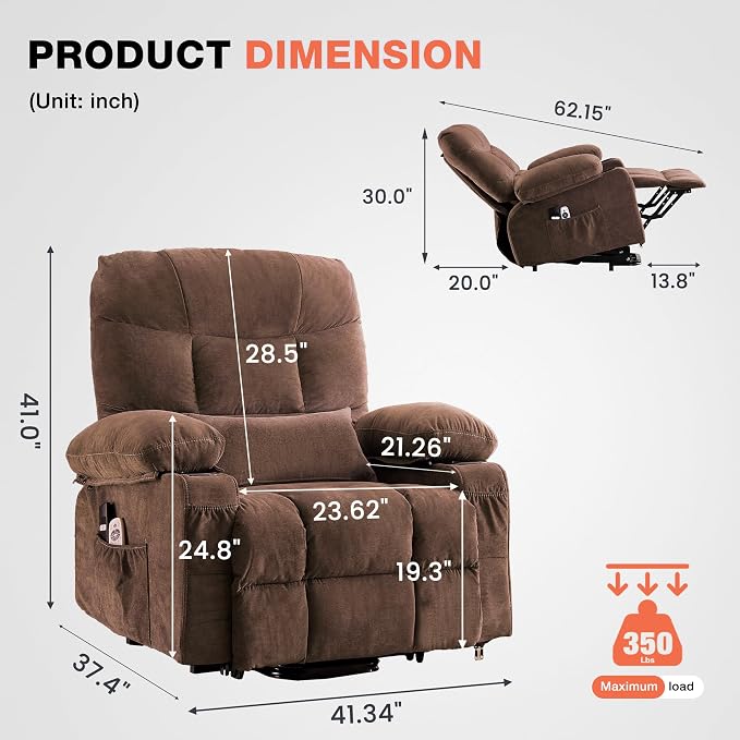MAHOMICO Power Lift Recliner Chair - Image 2