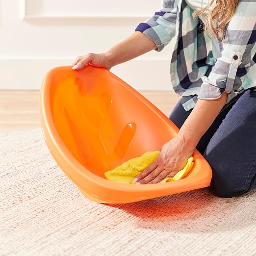 ECR4Kids Plastic Leaf Scoop Floor Rocker Seat, Classroom Furniture - Image 11