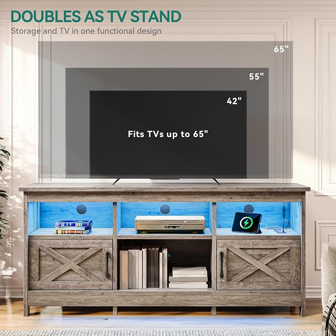 YITAHOME TV Stand for 65 Inch TVs, Entertainment Center - Image 7