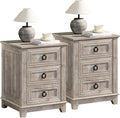 Joaxswe Farmhouse Night Stand Set of 2, Dresser by Joaxswe