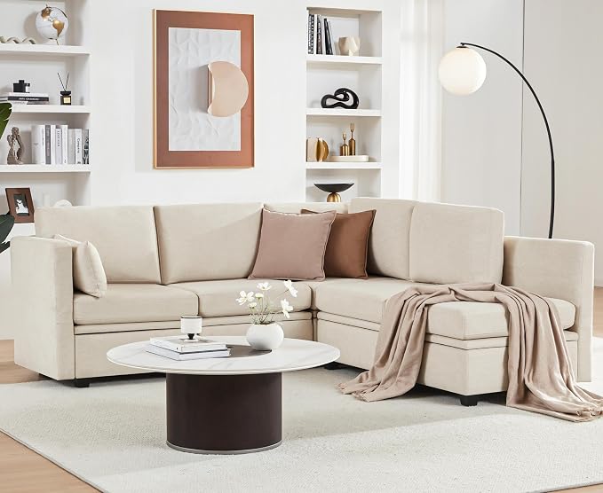 Weture Modular Sectional Sleeper Sofa, Sectional Couch Reversible Sleeper Sofa - Image 3