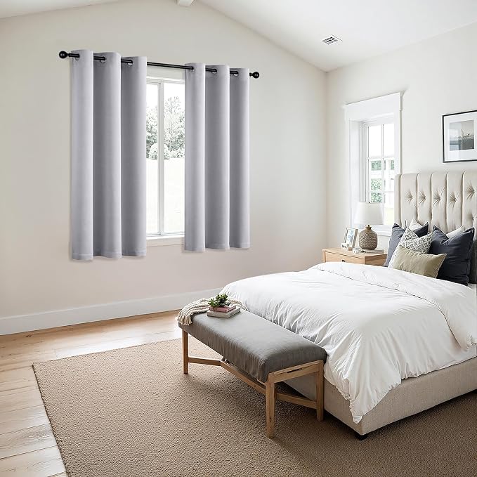 MIULEE Blackout Curtains for Bedroom Living Room 63 Inches Long 2 Panels - Image 6