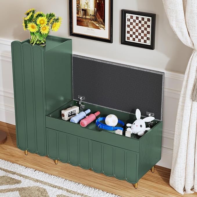 3More Shoe Organizer Cabinet, Entryway Bench - Image 3