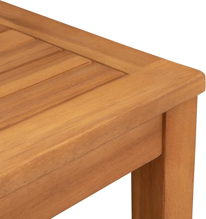 Balkene Home 63407 Lio Oslo Solid Wood Indoor/Outdoor Side Table Light Brown - Image 3