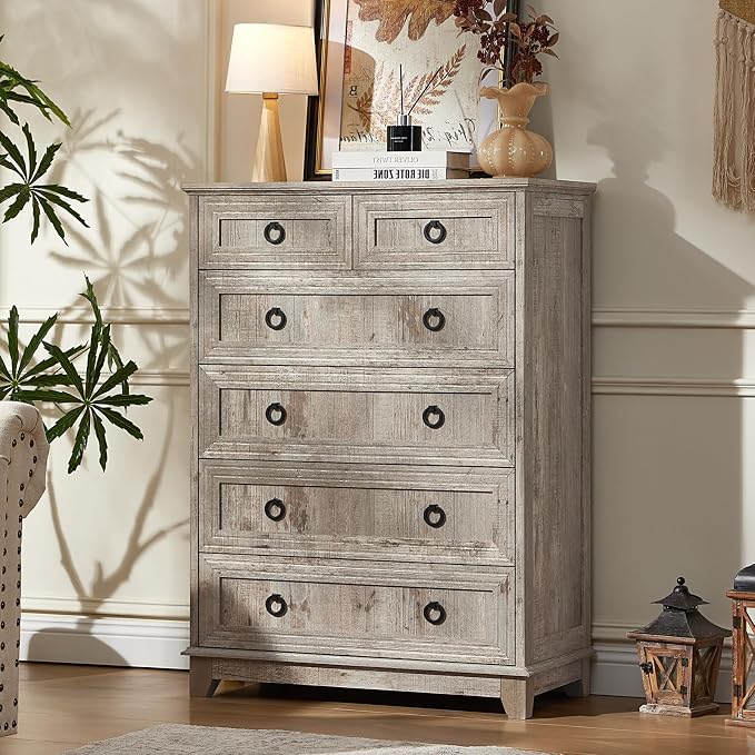 Joaxswe Farmhouse 6 Drawer Dresser by Joaxswe