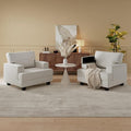 Rexulqo Oversized Accent Chair Set of 2, Upholstered Armchair by REXULQO