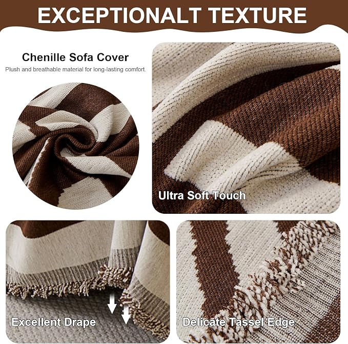 VClife Boho Couch Covers for Dog, Non Slip Pet Furniture Protector Soft Thick - Image 3