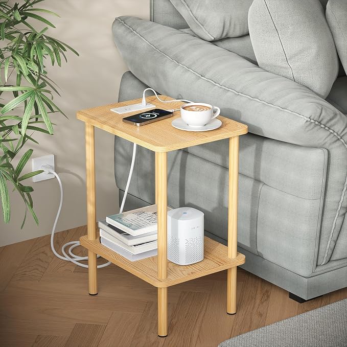 Apicizon 2 Tier End Table, Small Side Table by APICIZON