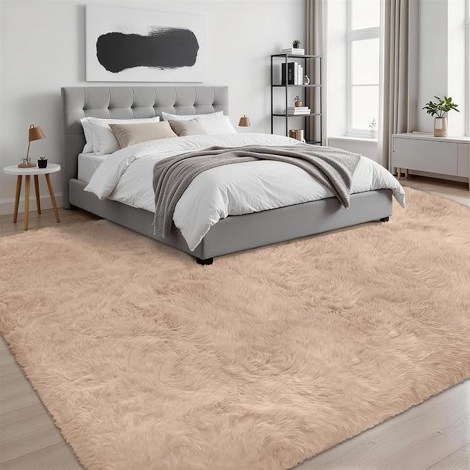 Fluffy Area Rugs 9x12 Living Room Bedroom: Ultra Soft Shag Rug Upgrade Non-Slip - Image 3