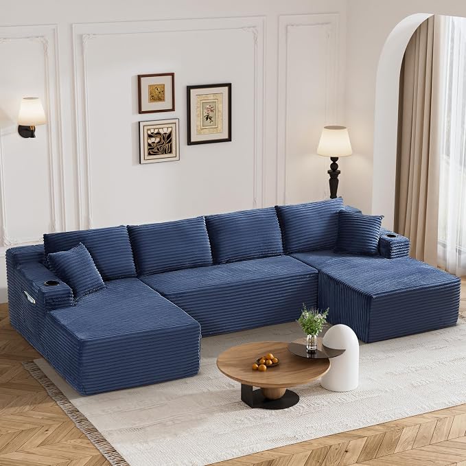 133" Oversized Cloud Boneless Sofa Couch - Image 9