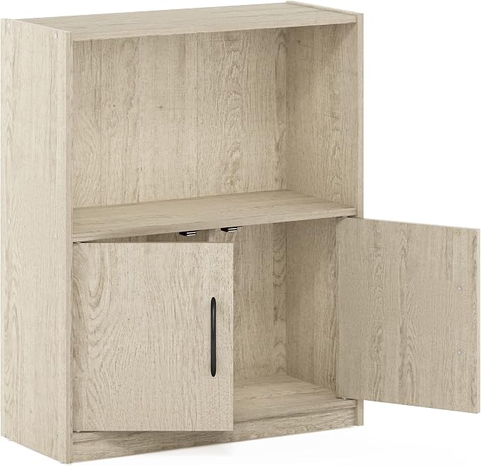 Furinno GRUEN Book Shelf, 2-Tier Small Bookshelf, Bookcase - Image 5