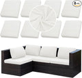 Outdoor Cushion Covers Set, Replacement by SUKAIKEQA