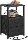 TUTOTAK End Table with Charging Station, Night Stand, Side Table with 2 USB by ChoosetutotakFurnitureBuildYourCozyHome