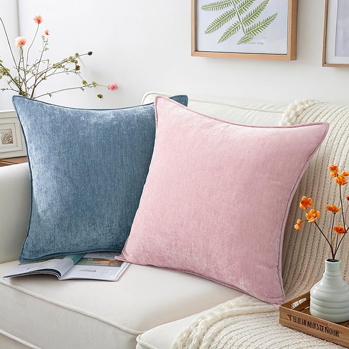 decorUhome Summer Couch Throw Pillow Covers 20x20 Set of 2, Decorative Soft - Image 6