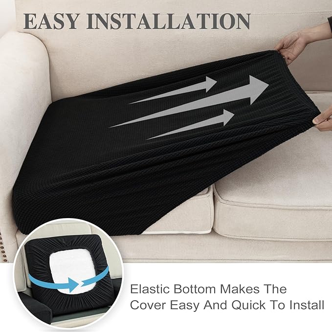 Couch Cushion Covers Seat Cushion Cover Stretch Couch Cover Separate Sectional - Image 5