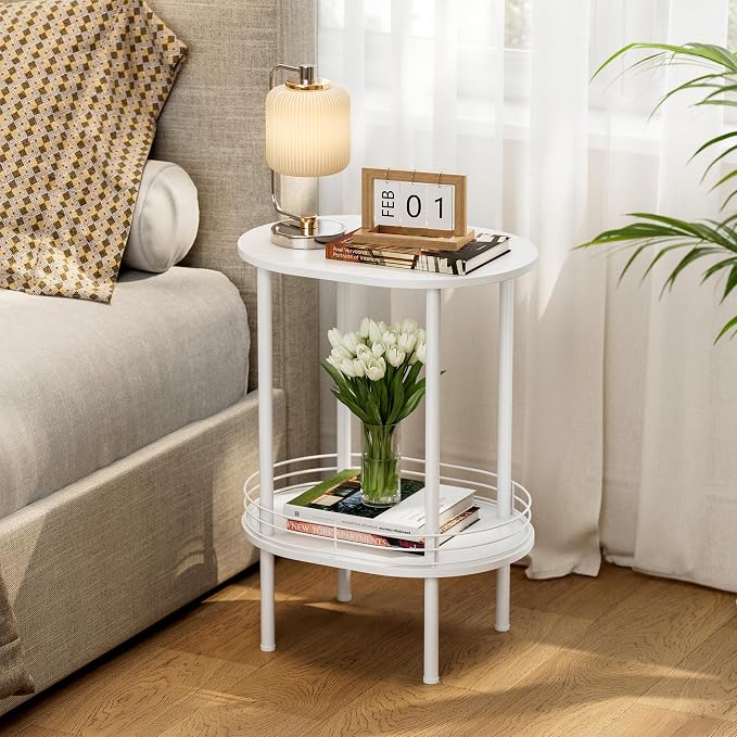 Small Modern Oval Side Table by DGSANDGPuttheCustomerFirst